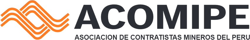 Logo oficial de ACOMIPE, Asociación de Contratistas Mineros del Perú.